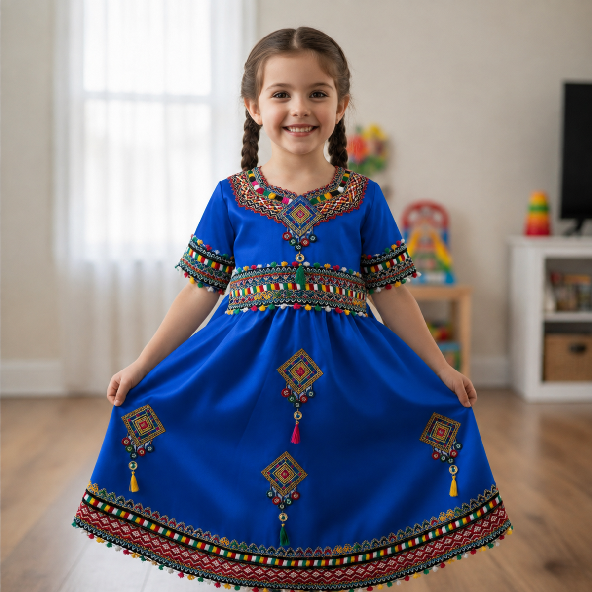 Robe Amazighe Élégante pour Fille