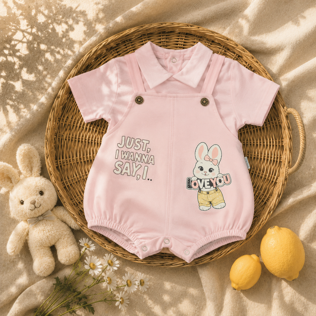 Barboteuse élégante avec t-shirt pour bébé