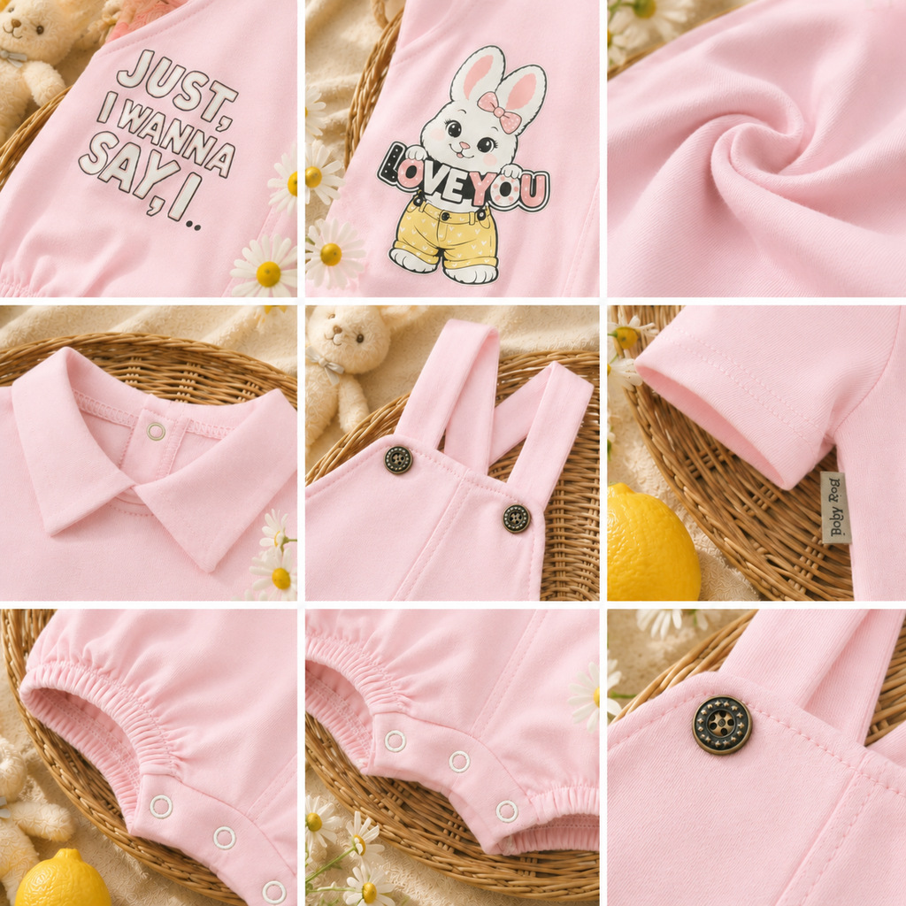 Barboteuse élégante avec t-shirt pour bébé