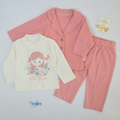 Ensemble 3 Pièces Bébé Fille
