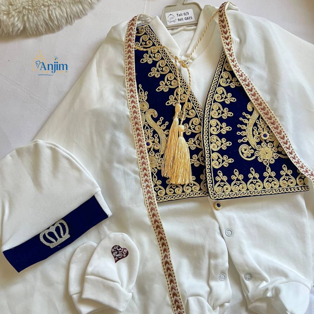 Ensemble de Circoncision Luxueux – 5 pièces à l’élégance traditionnelle raffinée