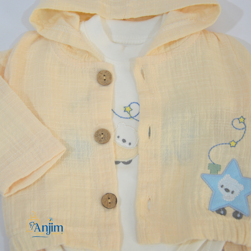 Ensemble bébé de luxe – Broderie raffinée