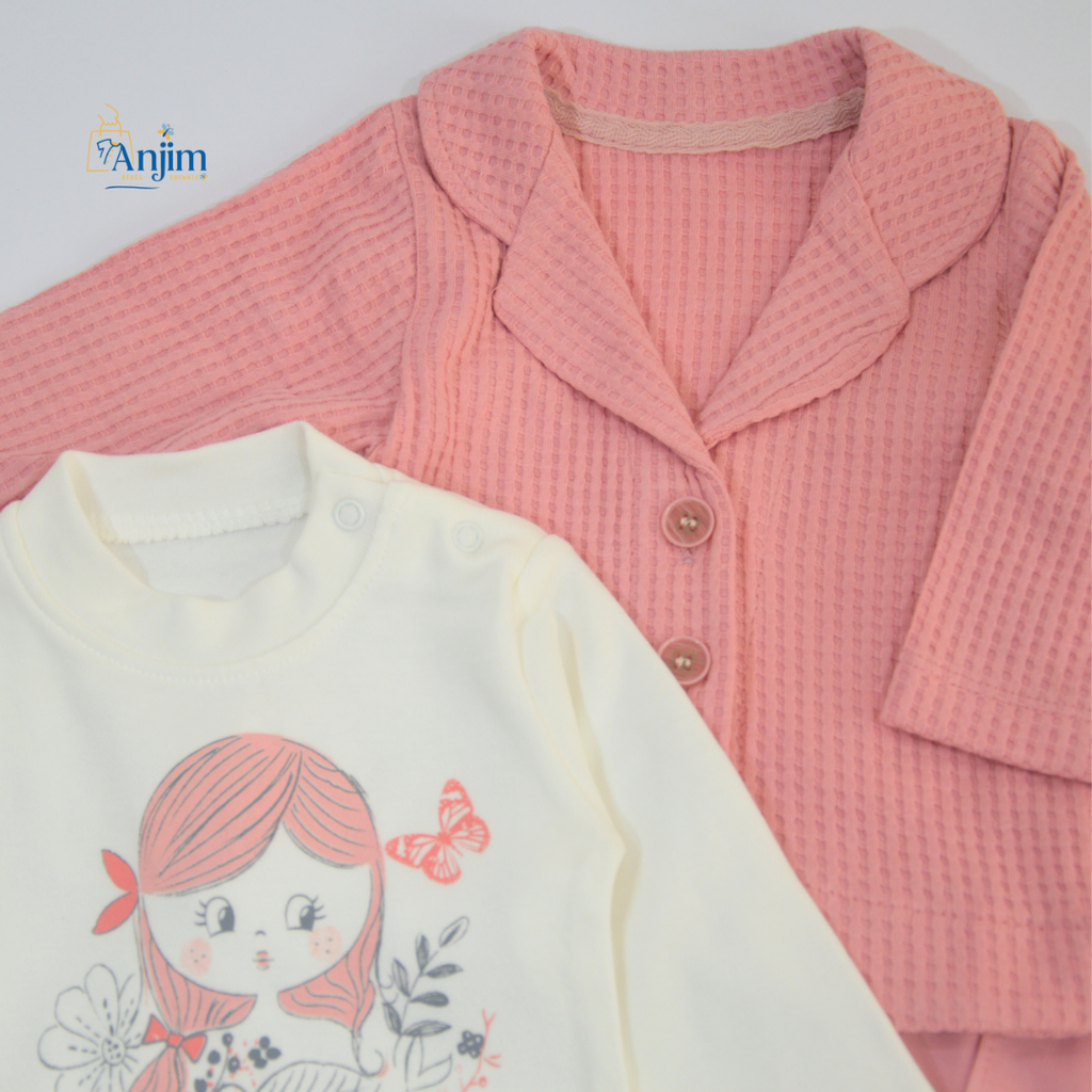 Ensemble 3 Pièces Bébé Fille