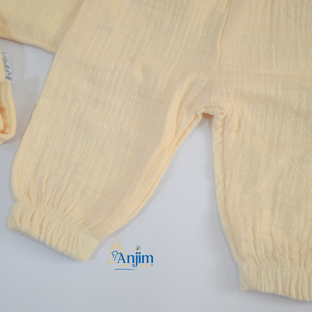 Ensemble bébé de luxe – Broderie raffinée