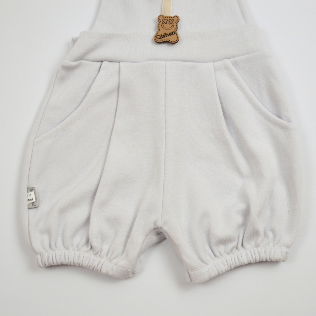 Salopette Bébé Élégante avec Body à Col