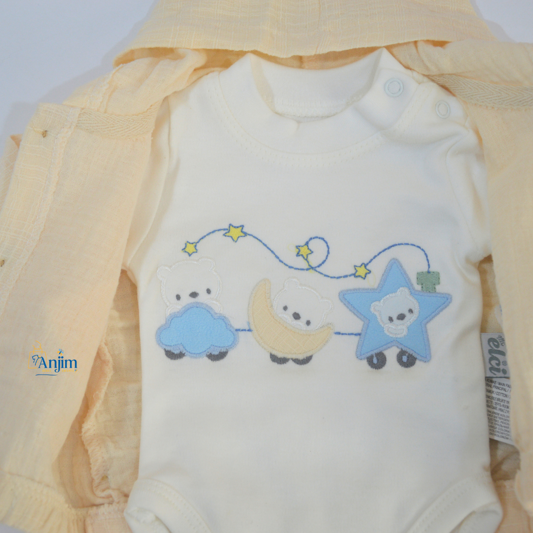 Ensemble bébé de luxe – Broderie raffinée