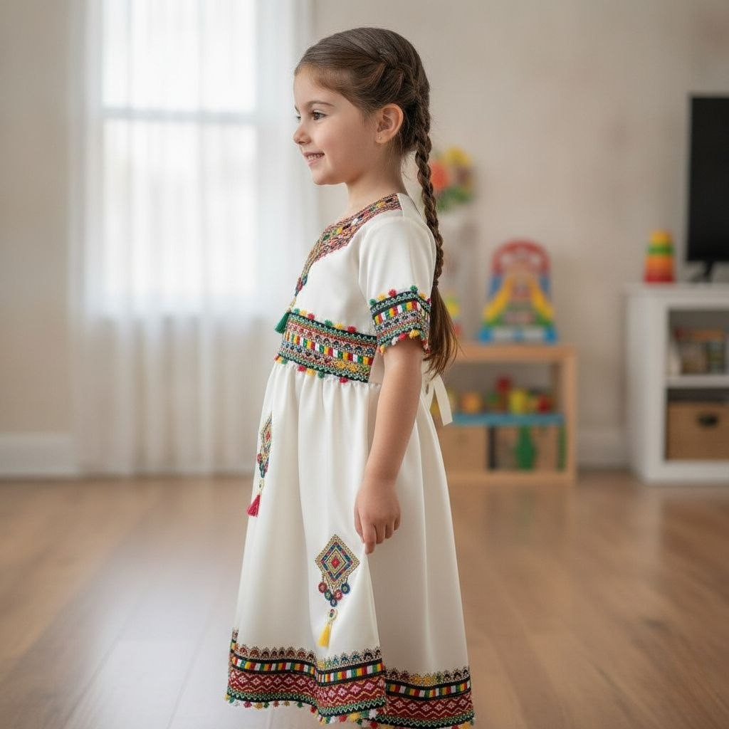 Robe Amazighe Élégante pour Fille