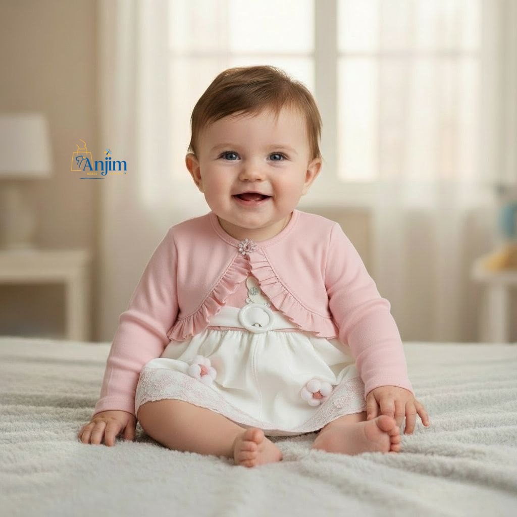 Ensemble robe bébé élégant