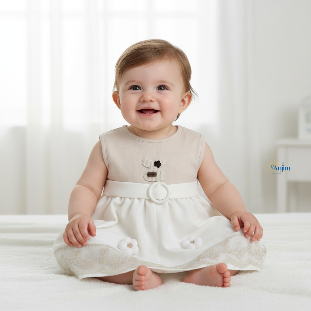 Ensemble robe bébé élégant