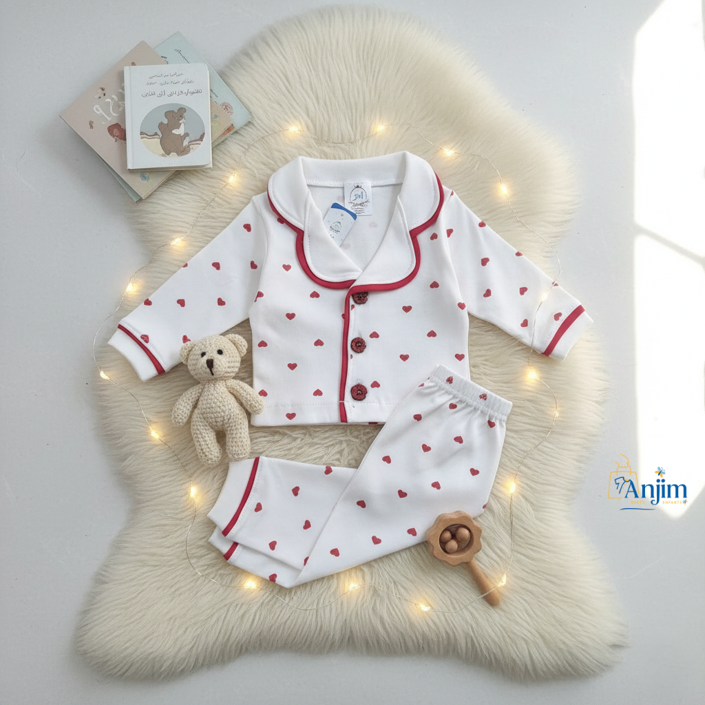 Pyjama Cœurs… une douceur qui chouchoute votre petite fille 💕