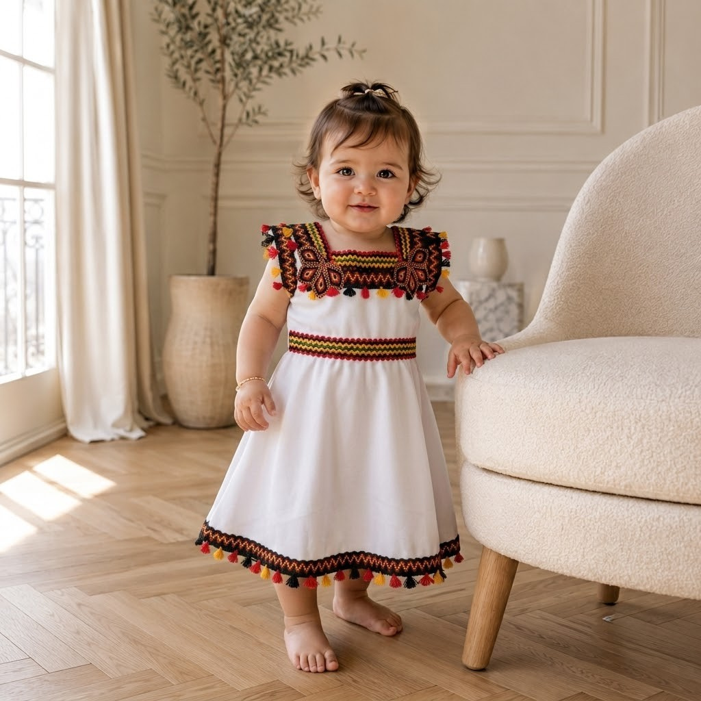 Robe Kabyle d’Été pour Fille