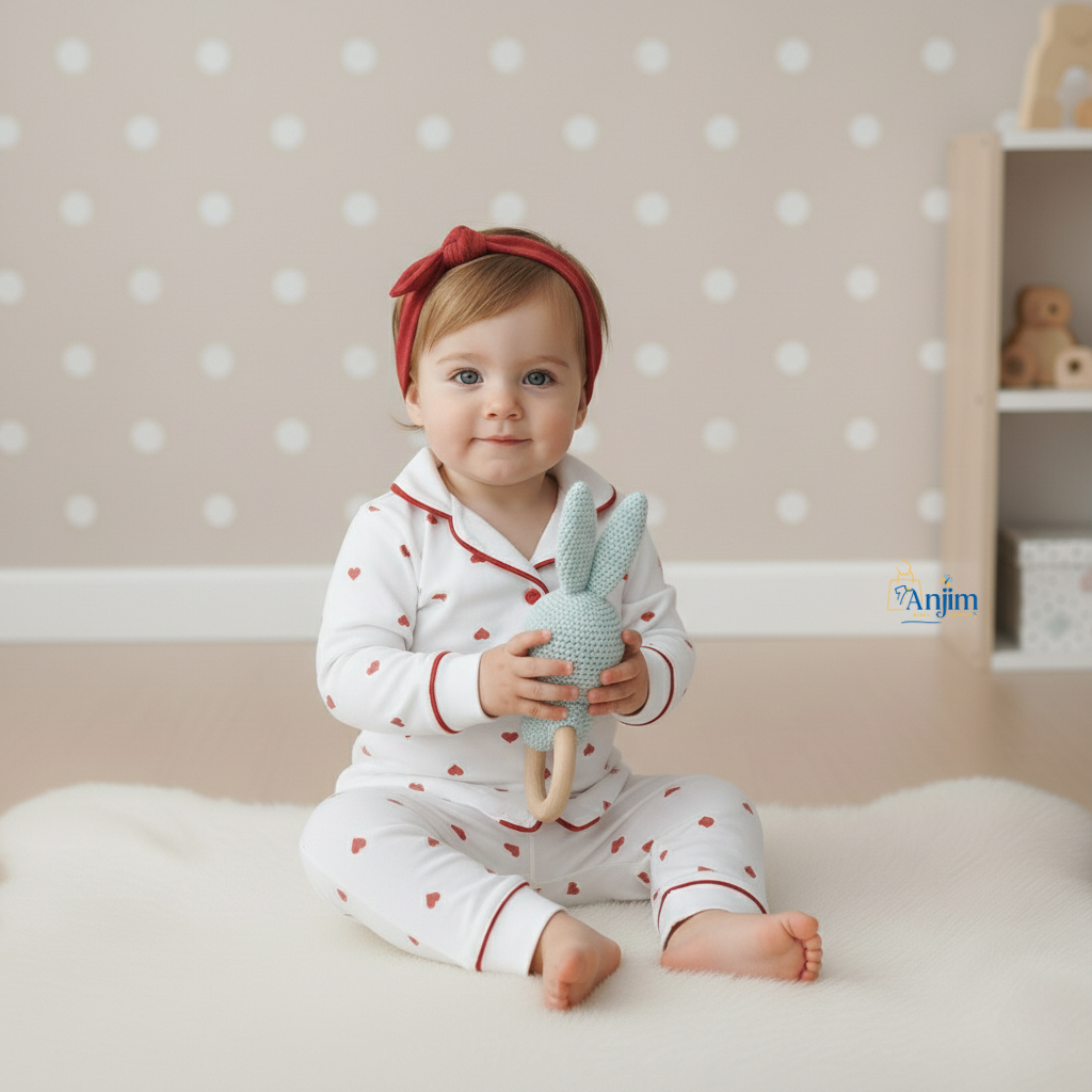 Pyjama Cœurs… une douceur qui chouchoute votre petite fille 💕