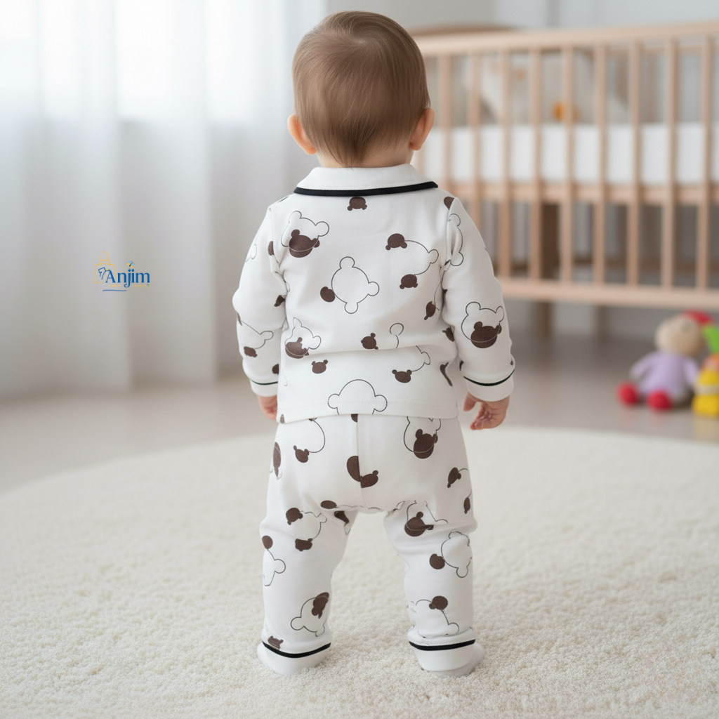 Pyjama Bébé « Doux Ourson » 🧸✨