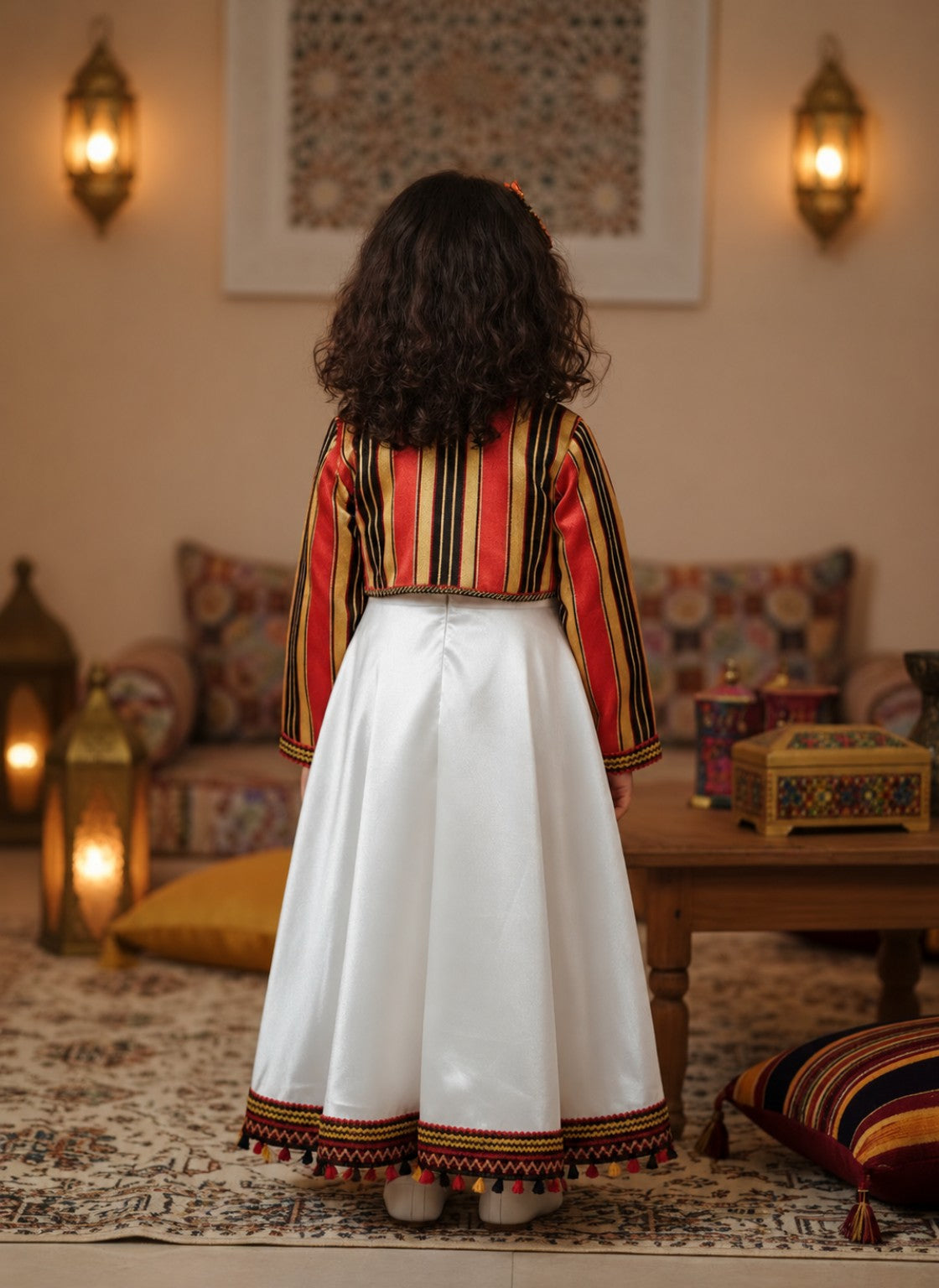 الطقم القبائلي مع البوليرو – من الخلف